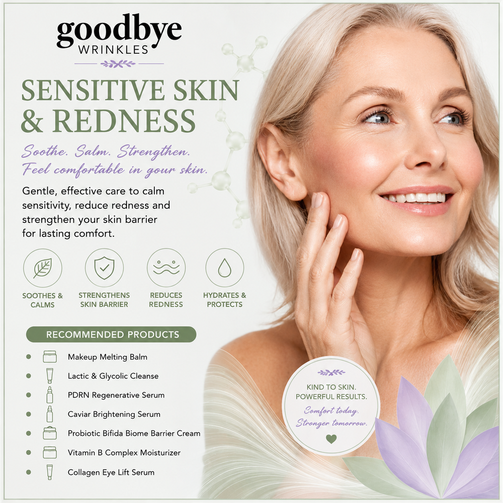 Goodbye Wrinkles : Sensitive Skin & Redness Skincare Kit