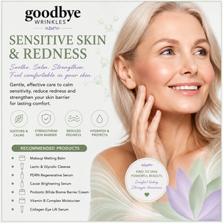Load image into Gallery viewer, Goodbye Wrinkles : Sensitive Skin &amp; Redness Skincare Kit
